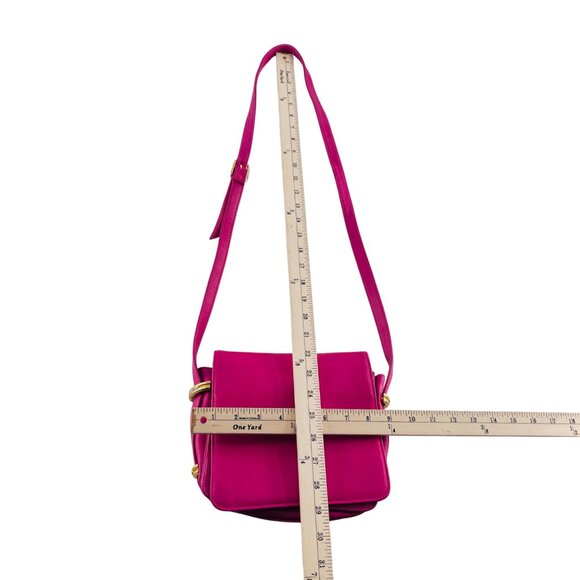Tignanello Pink Crossbody Bag With Adjustable Strap & Zipper Pocket - Picture 6 of 6
